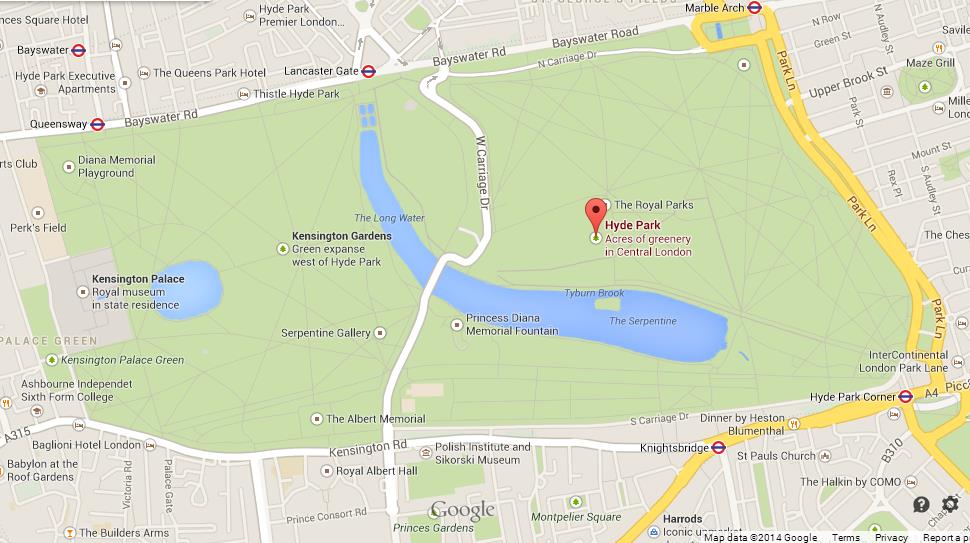 Map Of Hyde Park 