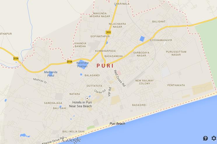 Puri World Easy Guides   Map Of Puri 