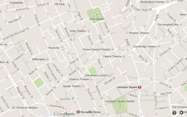 Soho London World Easy Guides   Map Of Soho London 