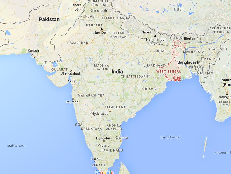 Where Is Bengal Located In India Map