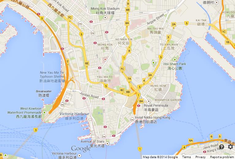 Map of Kowloon