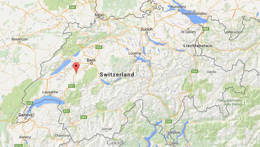 Where is Fribourg on map Switzerland