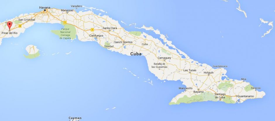 Where is Pinar del Rio on map Cuba