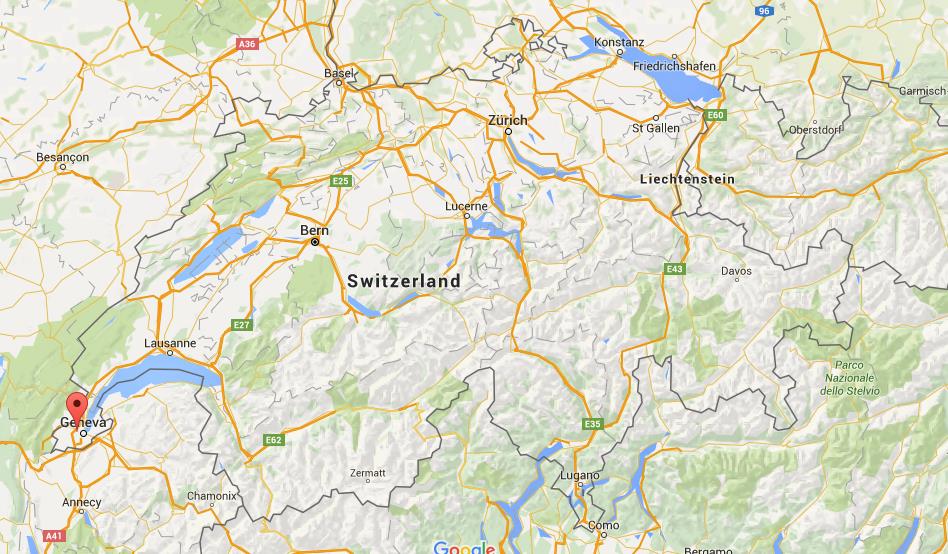 Where is Vernier on map Switzerland