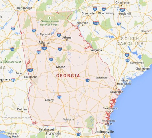 Georgia Attractions Map