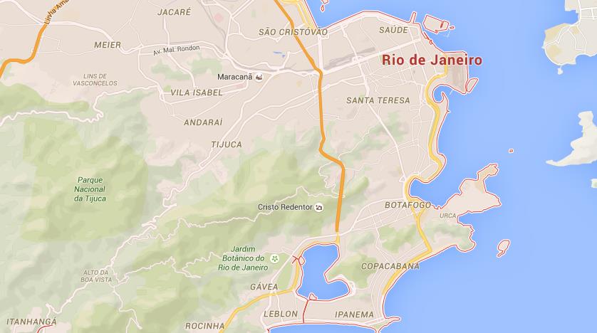 Map of Rio de Janeiro