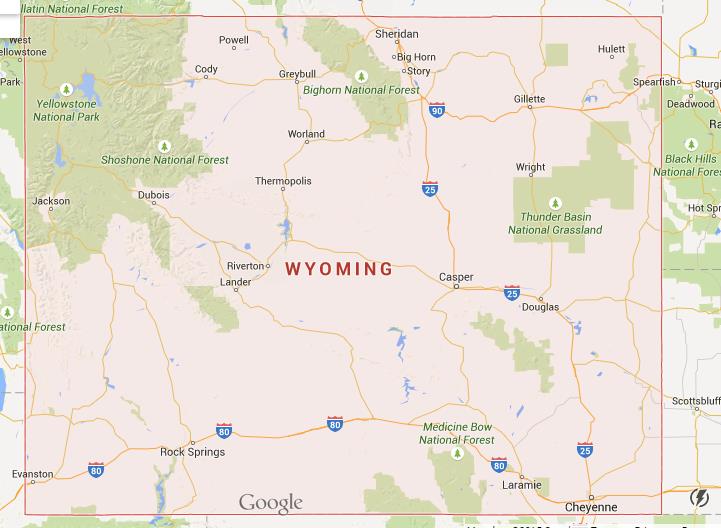Where is Wyoming on USA map - World Easy Guides