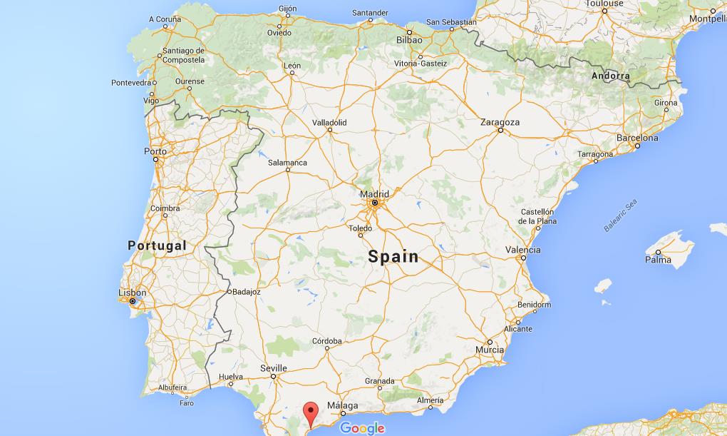 Where is Estepona on map Spain