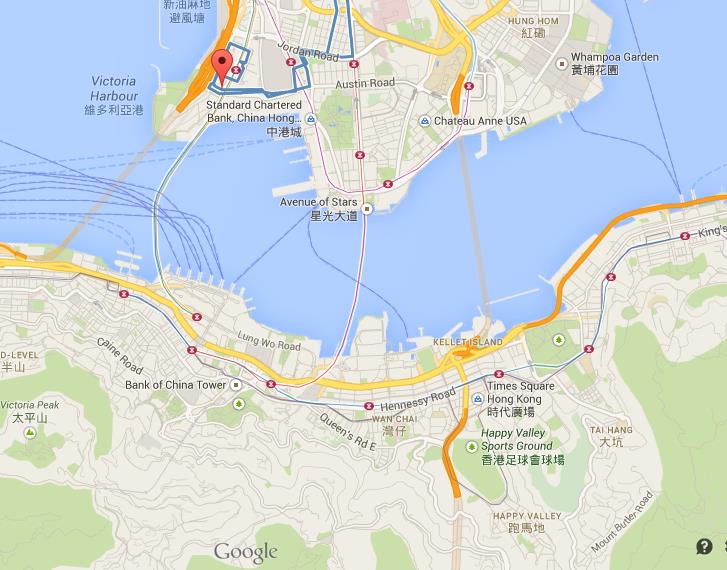 Where is International Commerce Centre map Hong Kong