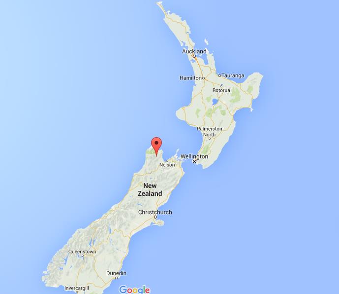 Where is Kahurangi National Park on map New Zealand