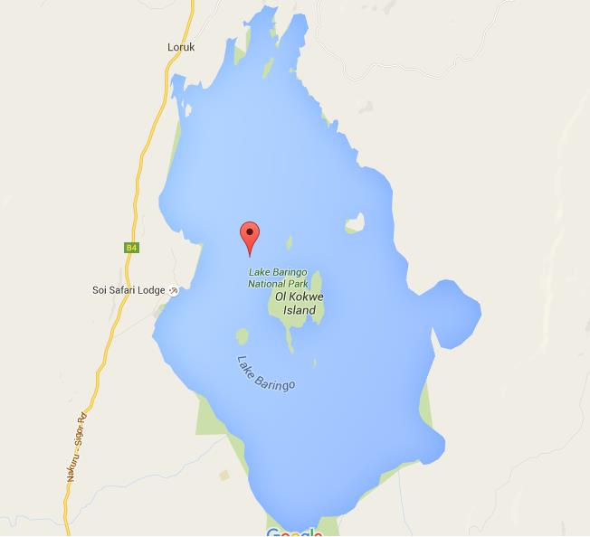 Map Of Lake Baringo 