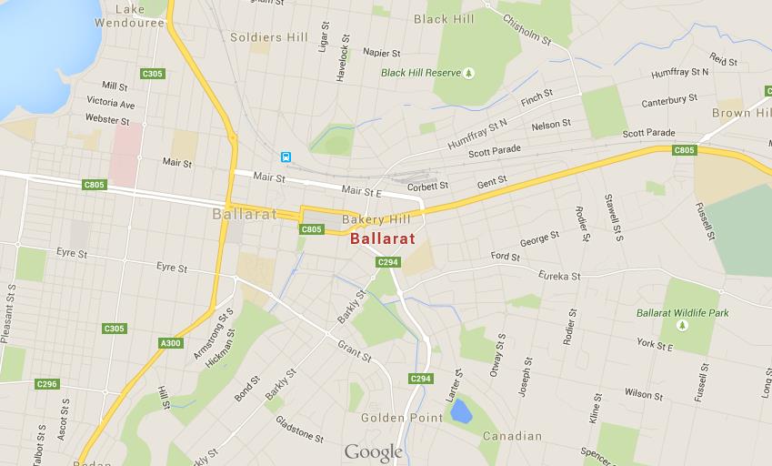 Map Of Ballarat 