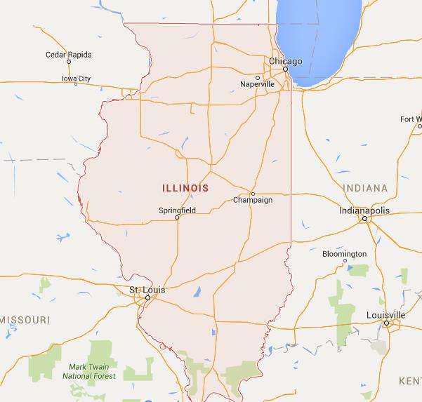 Map of Illinois