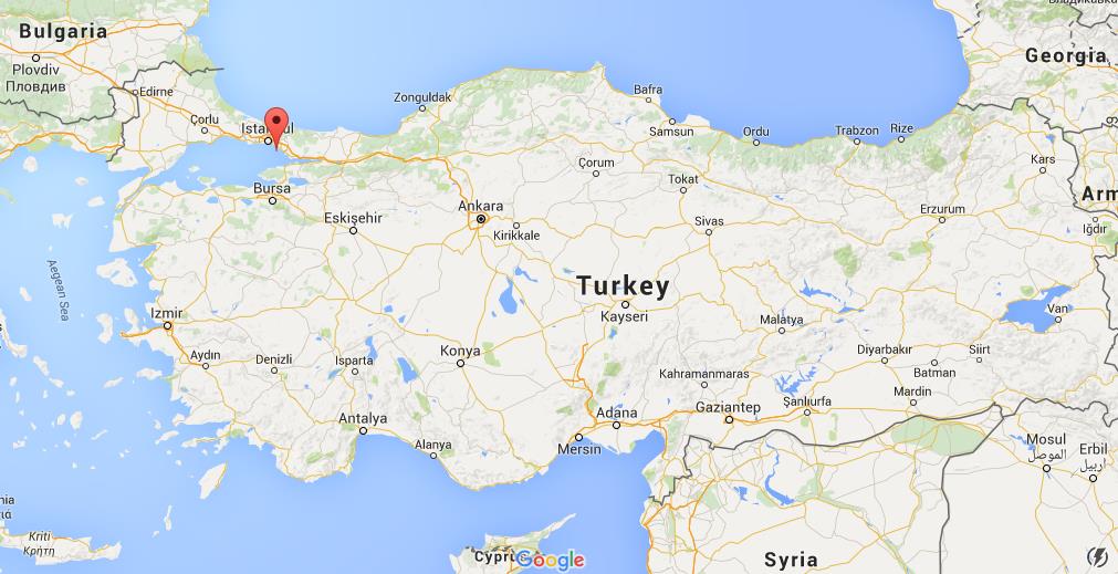 Where is Buyukada on map Turkey