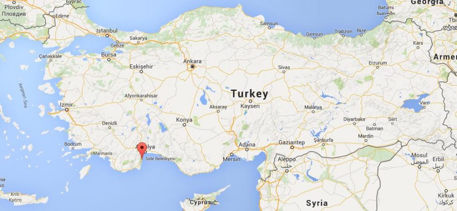 Where is Kemer on map Turkey