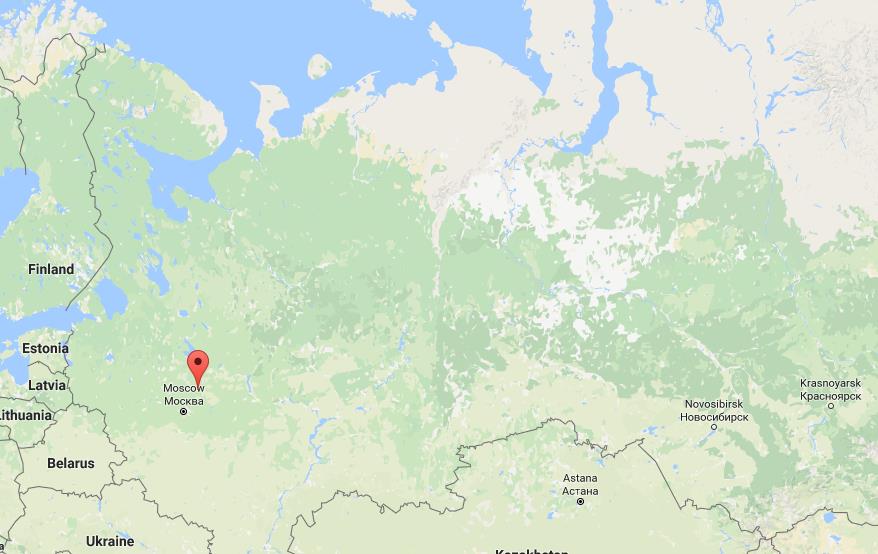 Where is Pereslavl Zalessky on map Russia