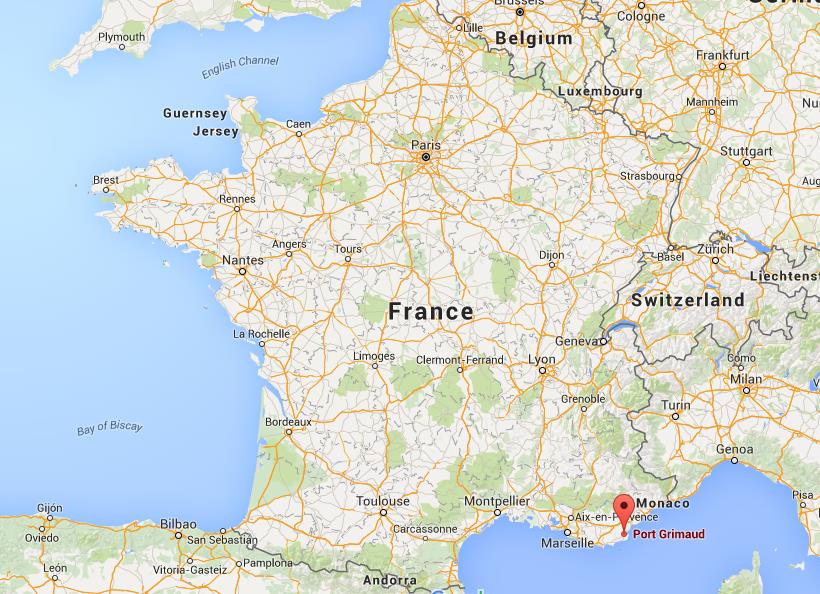 Where is Port Grimaud on map France