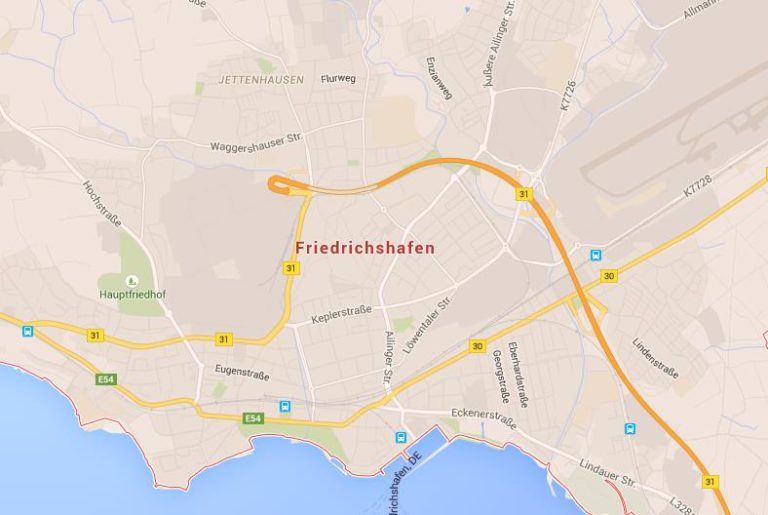 Map of Friedrichshafen