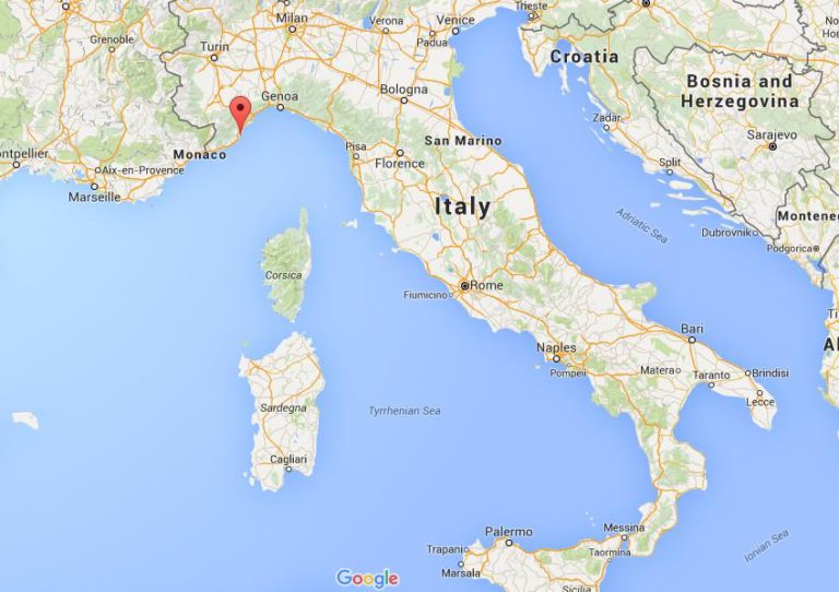 Where is Alassio on map Italy