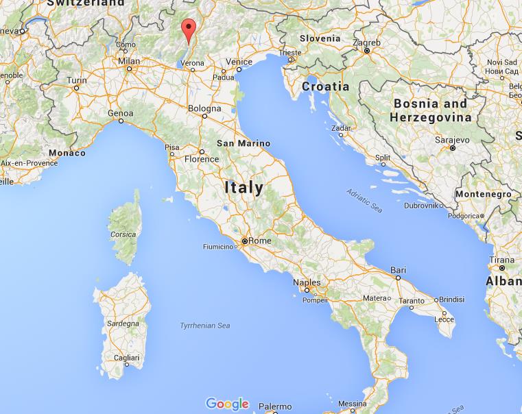 Where is Arco on map Italy