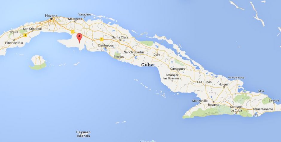 Where is Zapata Peninsula on map Cuba