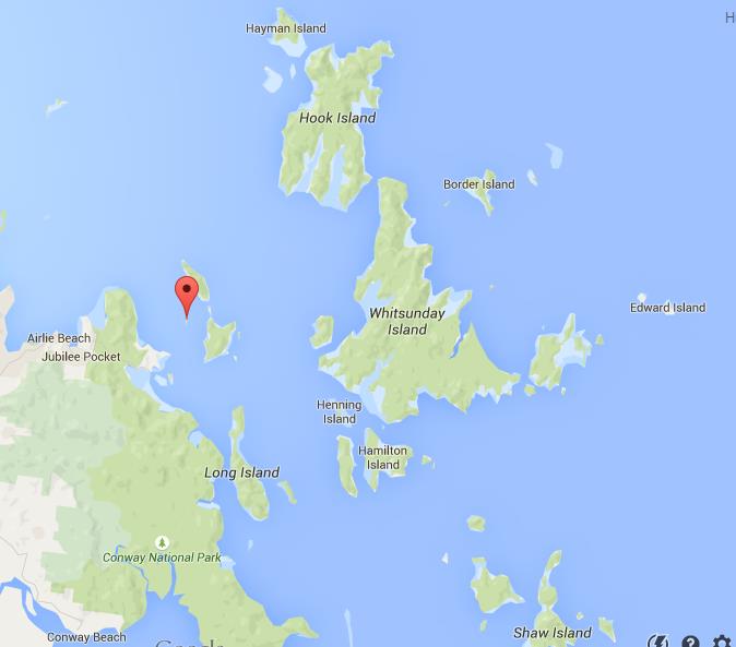 Where is Daydream Island on map Whitsundays