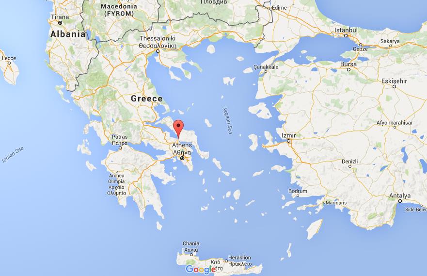 Where is Chalcis on map Greece