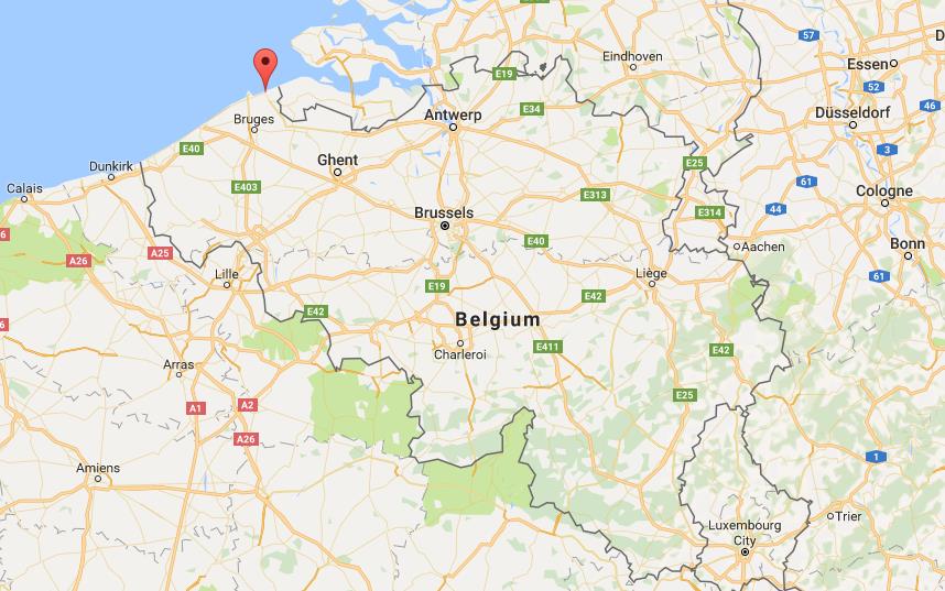 Where is Knokke-Heist on map Belgium
