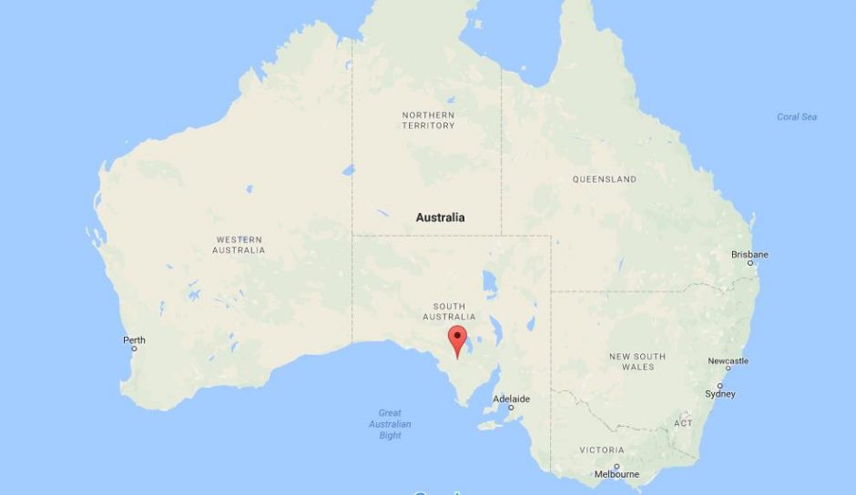 Where is Gawler Ranges on map Australia