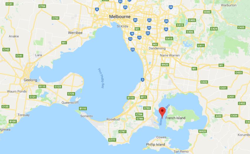 Where is Westernport Bay on map of Melbourne