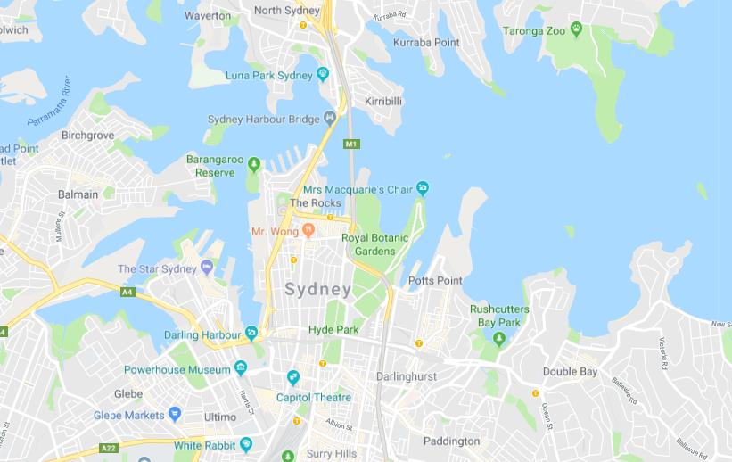 Maps of Sydney | World Easy Guides