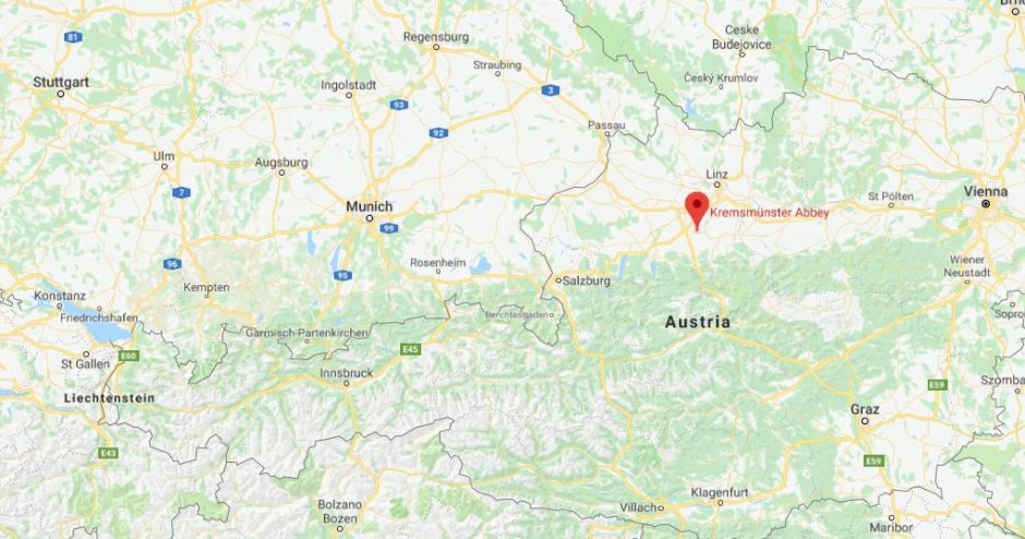 Where is Kremsmunster on map of Austria