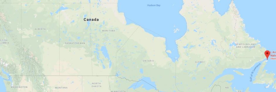 Where is L’Anse Aux Meadows on map of Canada